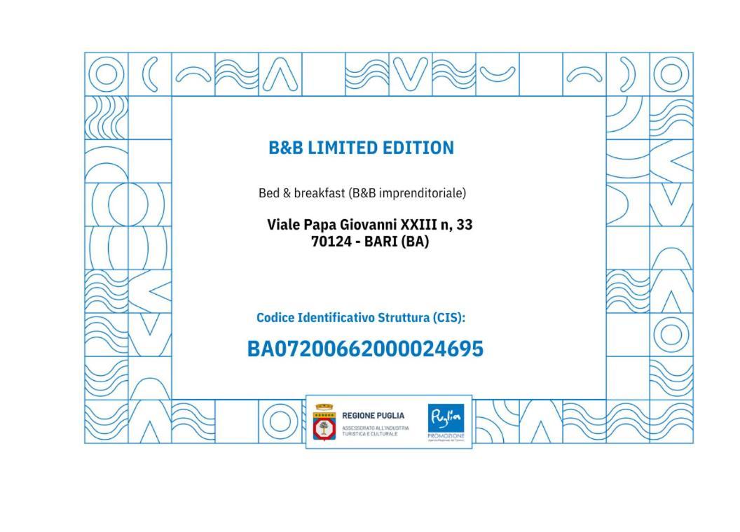 בארי B&B Limited Edition מראה חיצוני תמונה